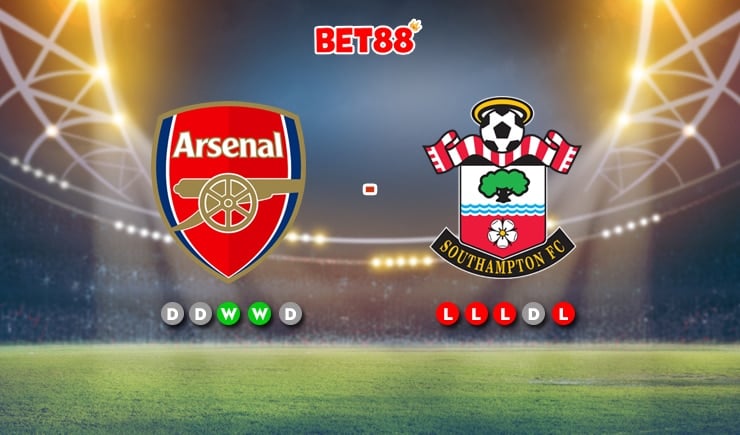 Soi kèo Arsenal vs Southampton, 02h00 ngày 22/04/2023
