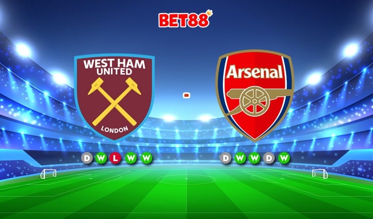 Soi kèo West Ham United vs Arsenal, 20h00 ngày 16/04/2023