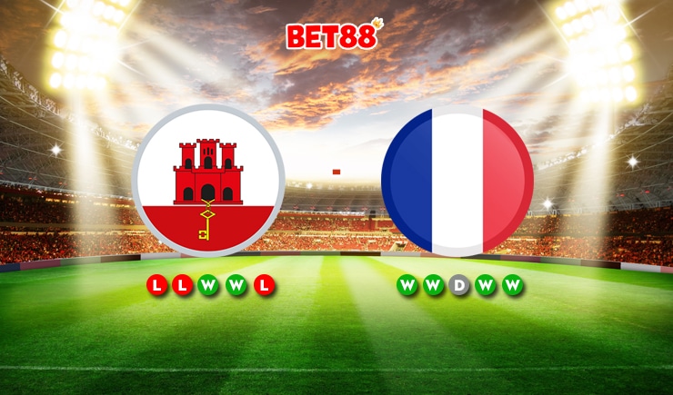 Soi kèo Gibraltar vs Pháp, 01h45 ngày 17/06/2023