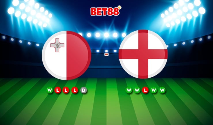 Soi kèo Malta vs Anh, 01h45 ngày 17/06/2023