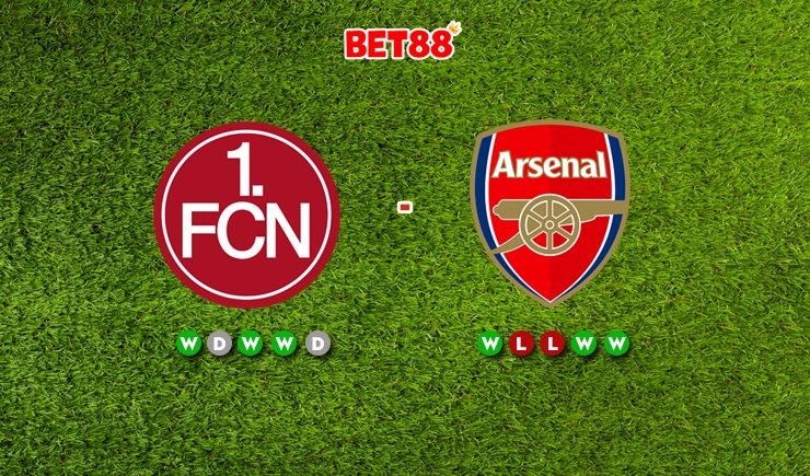 Soi kèo Nurnberg vs Arsenal, 00h00 ngày 14/07/2023