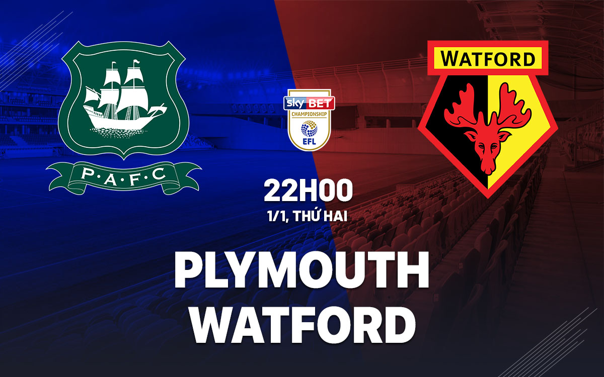 nhan dinh bong da du doan Plymouth vs Watford hang nhat anh championship hom nay