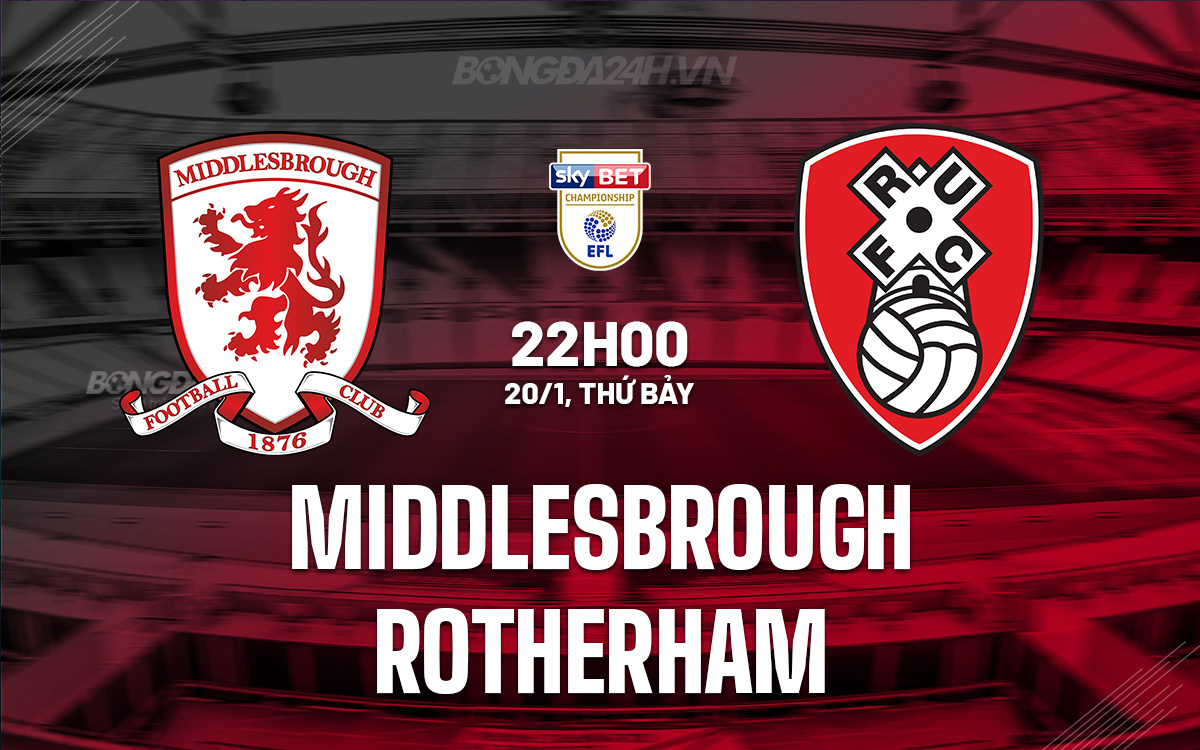 Middlesbrough vs Rotherham Middlesbrough vs Rotherham