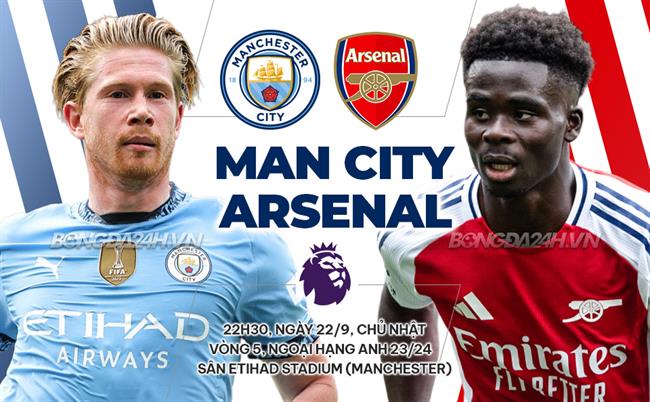 Nhận định Man City vs Arsenal (22h30 ngày 22/9): Căng như dây đàn