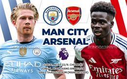 Nhận định Man City vs Arsenal (22h30 ngày 22/9): Pháo đài bất khả xâm phạm