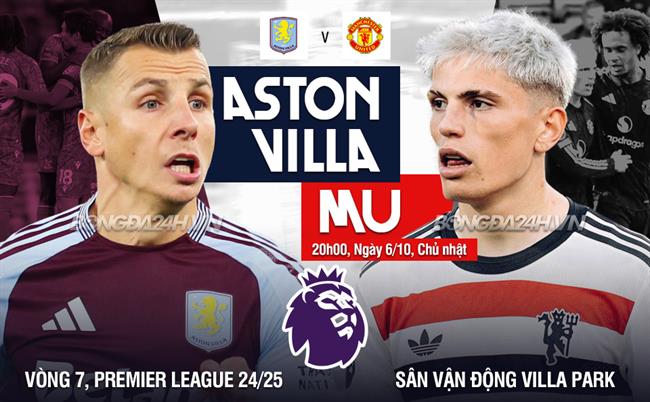 Nhận định Aston Villa vs MU (20h00 ngày 6/10): Khó cho Quỷ đỏ