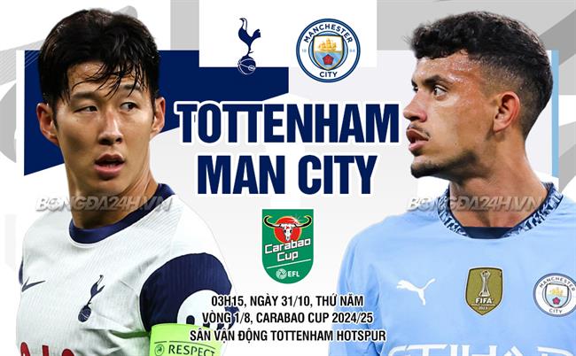 Nhận định Tottenham vs Man City (3h15 ngày 31/10)