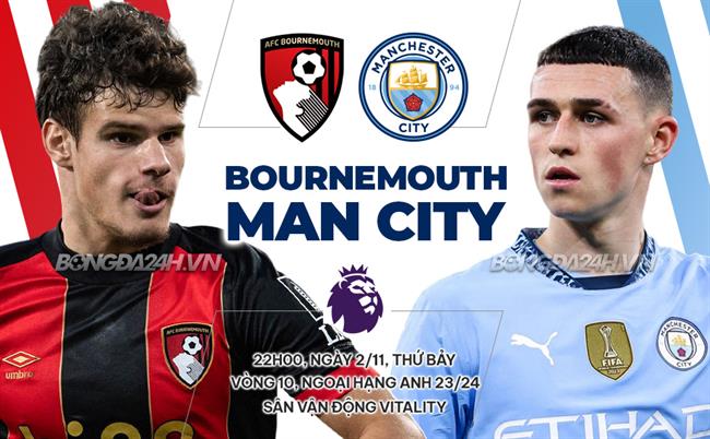 Nhận định Bournemouth vs Man City (22h00 ngày 2/11)