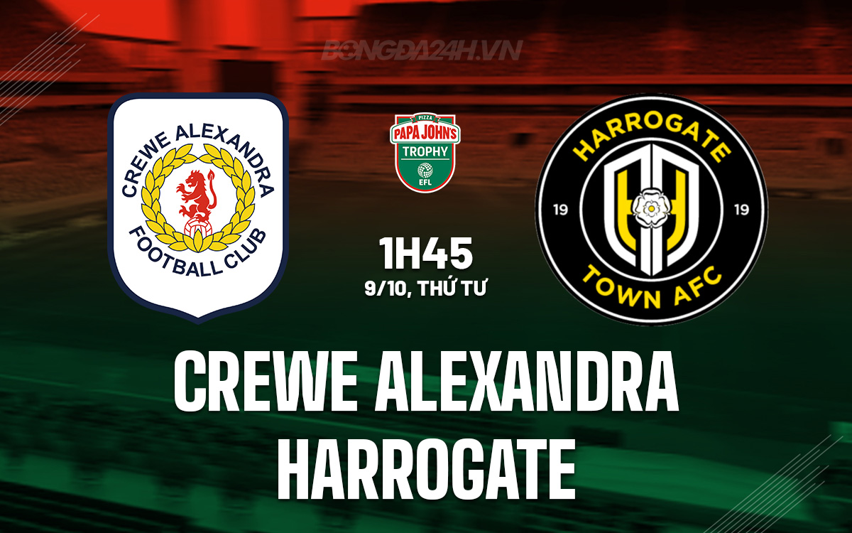 Crewe Alexandra vs Harrogate Crewe Alexandra vs Harrogate