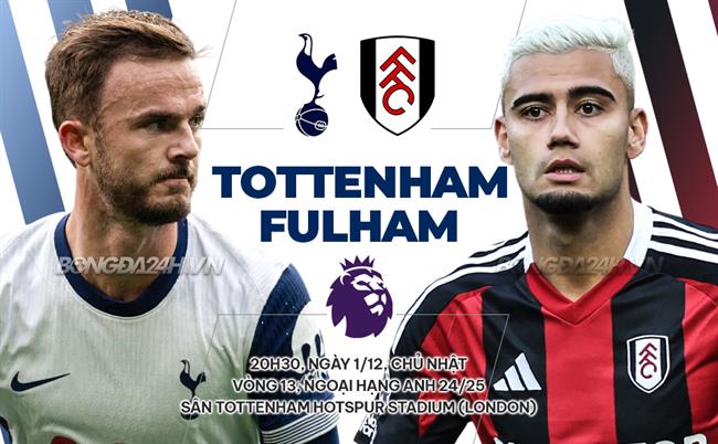 Nhận định Tottenham vs Fulham (20h30 ngày 1/12)