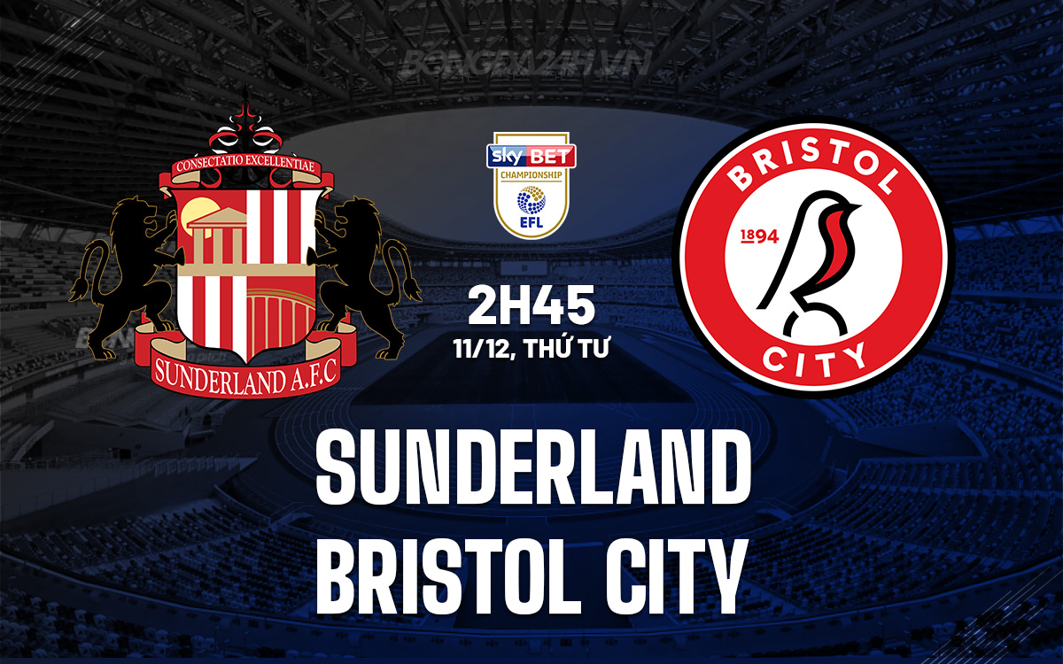 Sunderland vs Bristol City