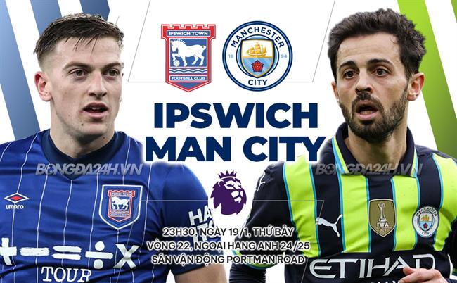 Nhận định Ipswich vs Man City (23h30 ngày 19/1)