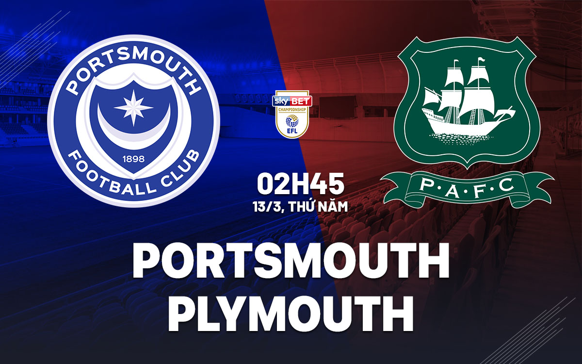 nhan dinh bong da du doan Portsmouth vs Plymouth hang nhat anh championship hom nay nhan dinh bong da du doan Portsmouth vs Plymouth hang nhat anh championship hom nay