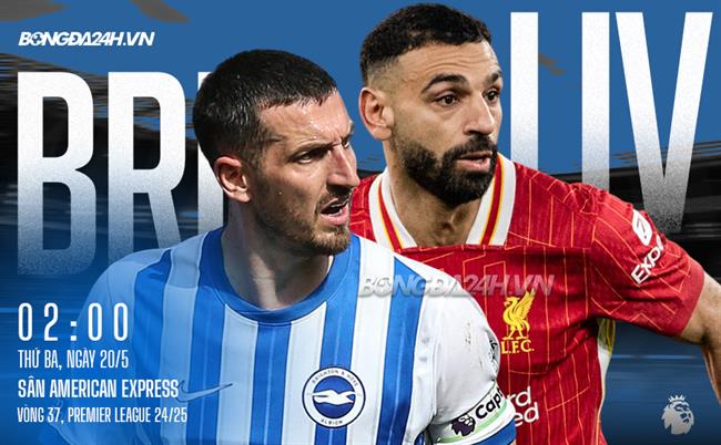 Nhận định Brighton vs Liverpool (2h00 ngày 20/5)
