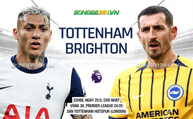 Nhận định Tottenham vs Brighton (22h00 ngày 25/5)