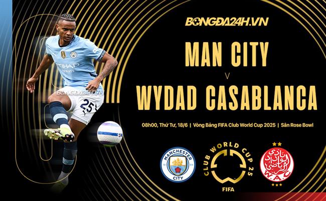 Nhận định Man City vs Wydad Casablanca (23h00 ngày 18/6)
